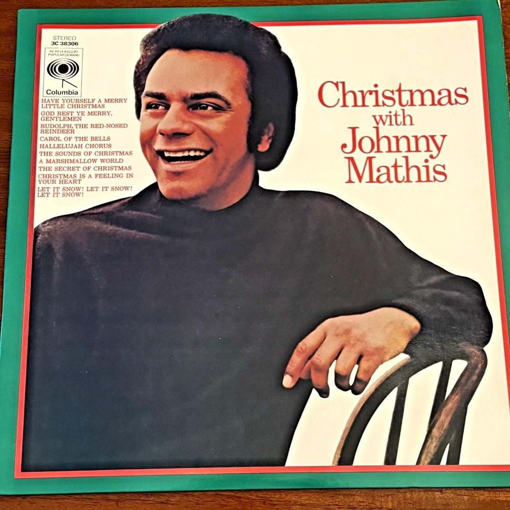Johnny Mathis – Christmas With Johnny‎ Mathis LP – Columbia KC 38306 Vinyl Album